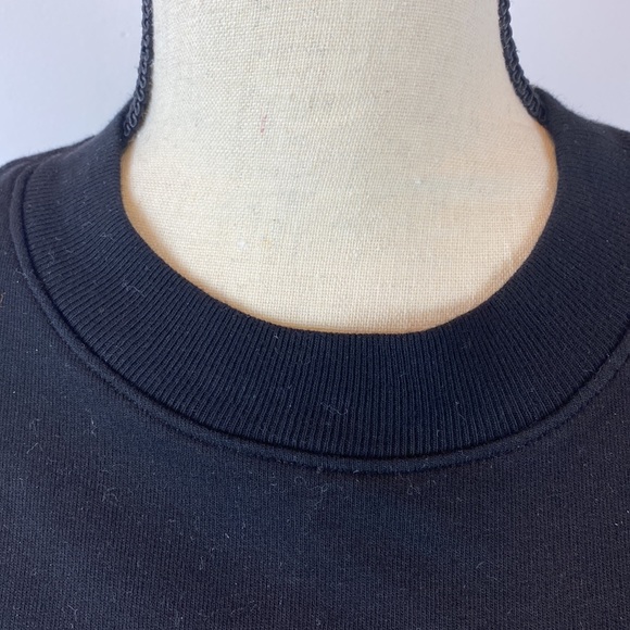 CLU Pleated organza-trimmed black stretch-jersey mini dress in size XS - Picture 13 of 15